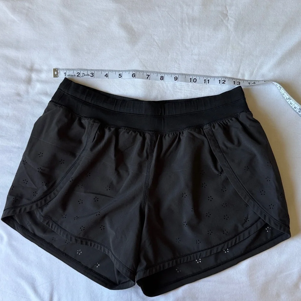 lululemon athletica Black Laser-Cut Athletic Shorts